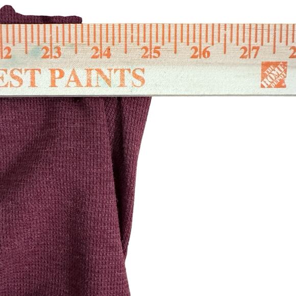 Bonobos Shirt XXL 2X Maroon Red Button Down Thermal Waffle Knit Long sleeve Wool - Picture 7 of 9